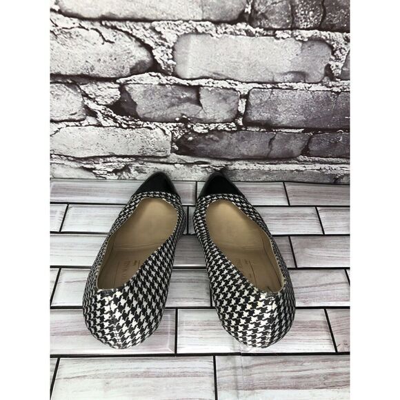 Vintage 80's BRUNO MAGLI Black White Pattern Cap Toe Heels Women Sz 6B US/36.5EU - Picture 8 of 16